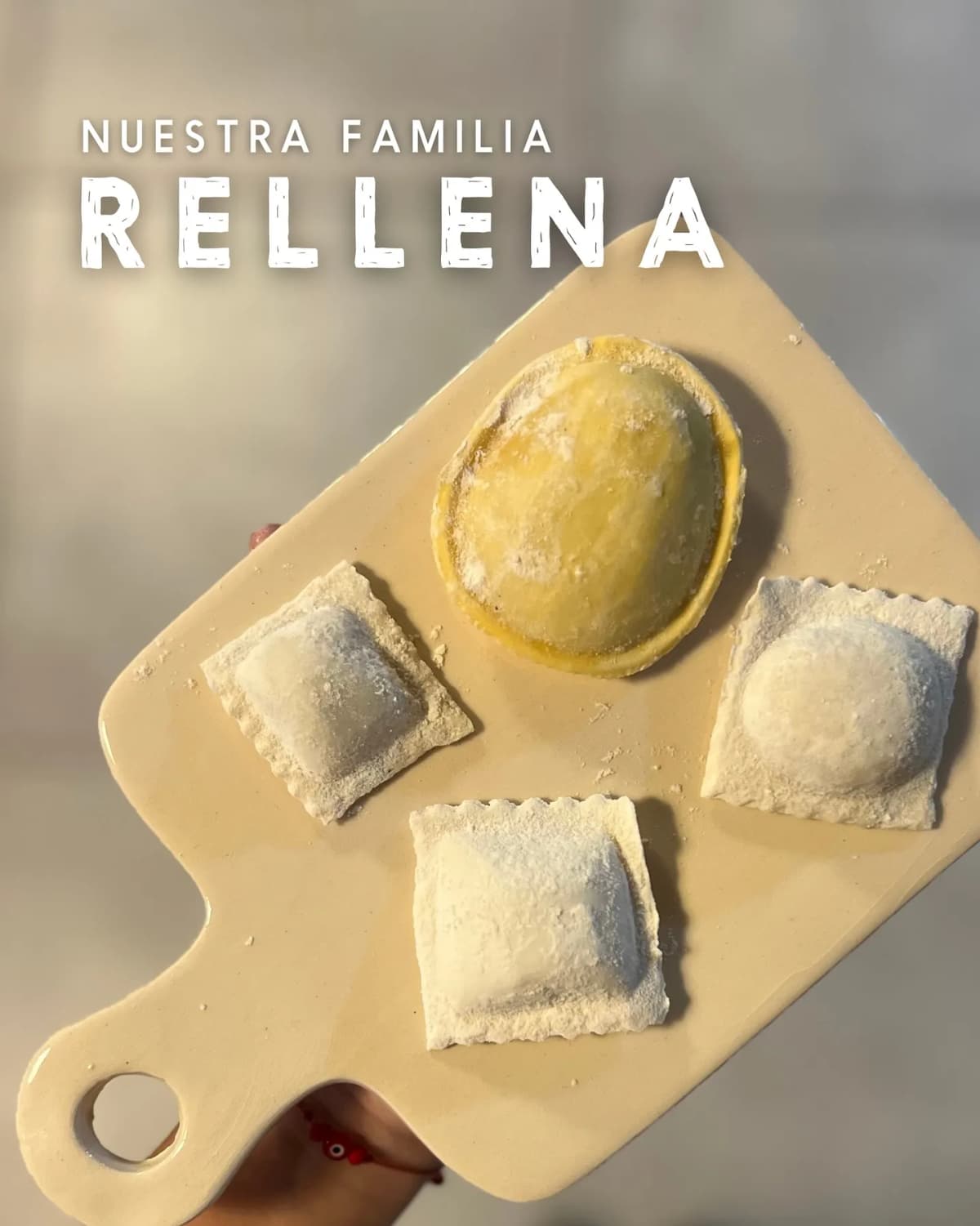 Nuestra familia rellena — pastas artesanales Tutto Bene