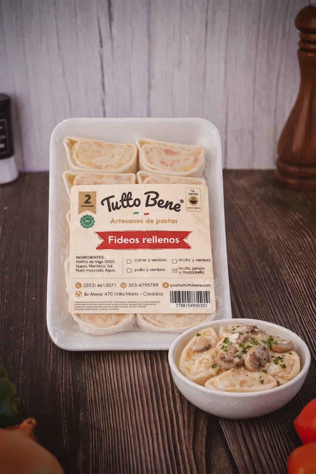 Fideos Rellenos artesanales — Pastas Tutto Bene Villa María