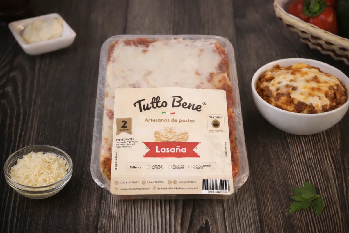 Lasagna Grande artesanales — Pastas Tutto Bene Villa María